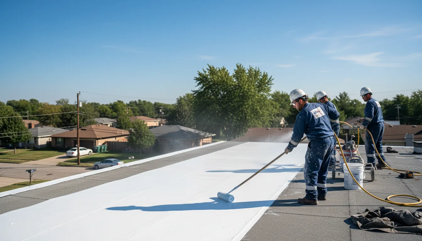 Commercial roof coating in Saint Mary Of The Woods, IN near me